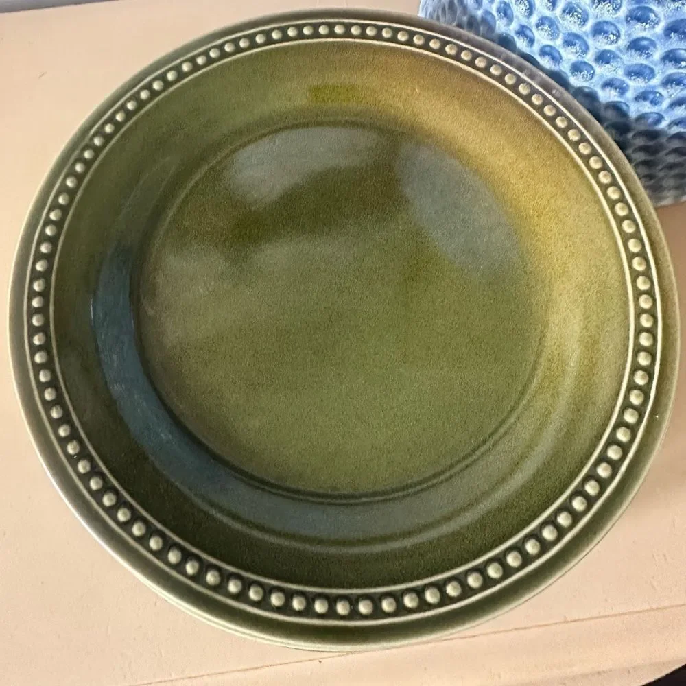 Pier 1 Clove (6) Stoneware Saucer Plates 8.5”